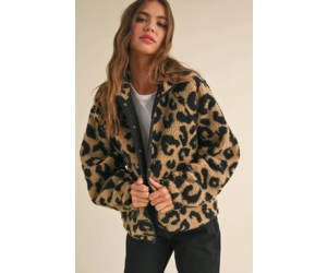 PATTERN SHERPA JACKET - L A D Y J O N E S