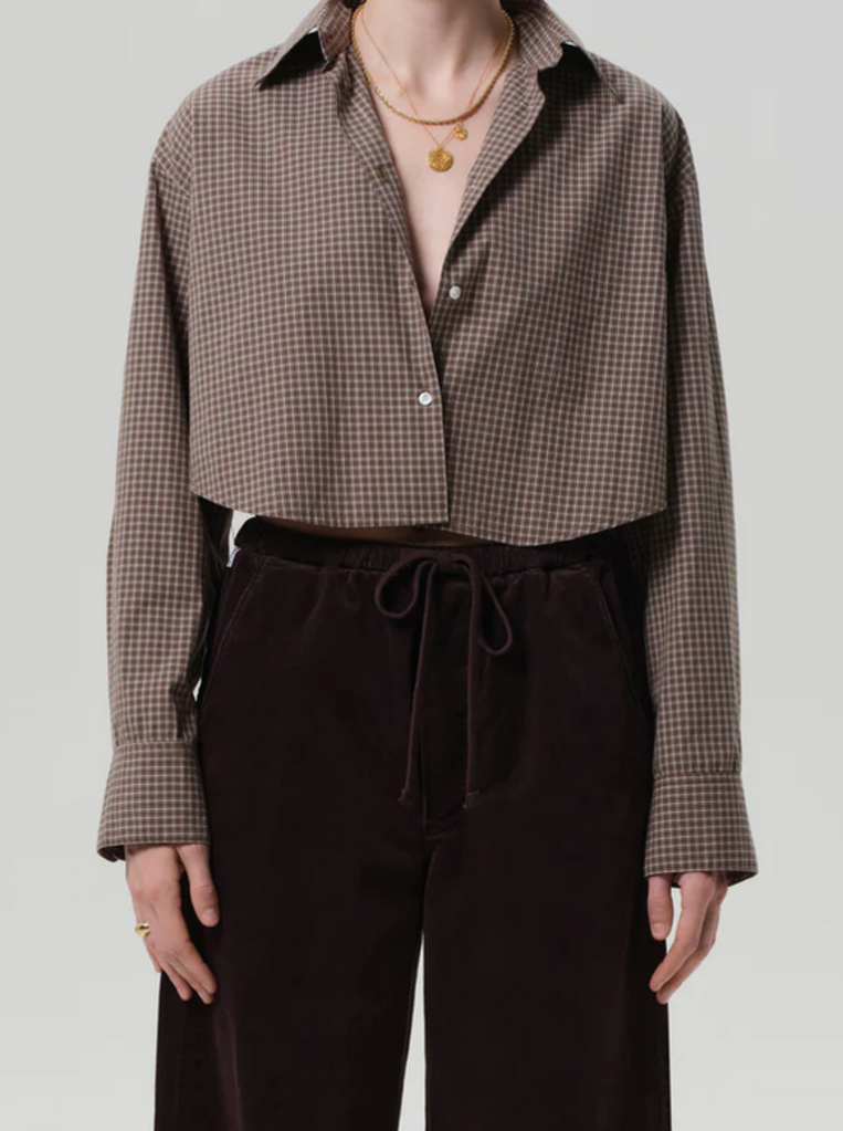 CITIZENS OF HUMANITY ANA CROPPED SHIRT