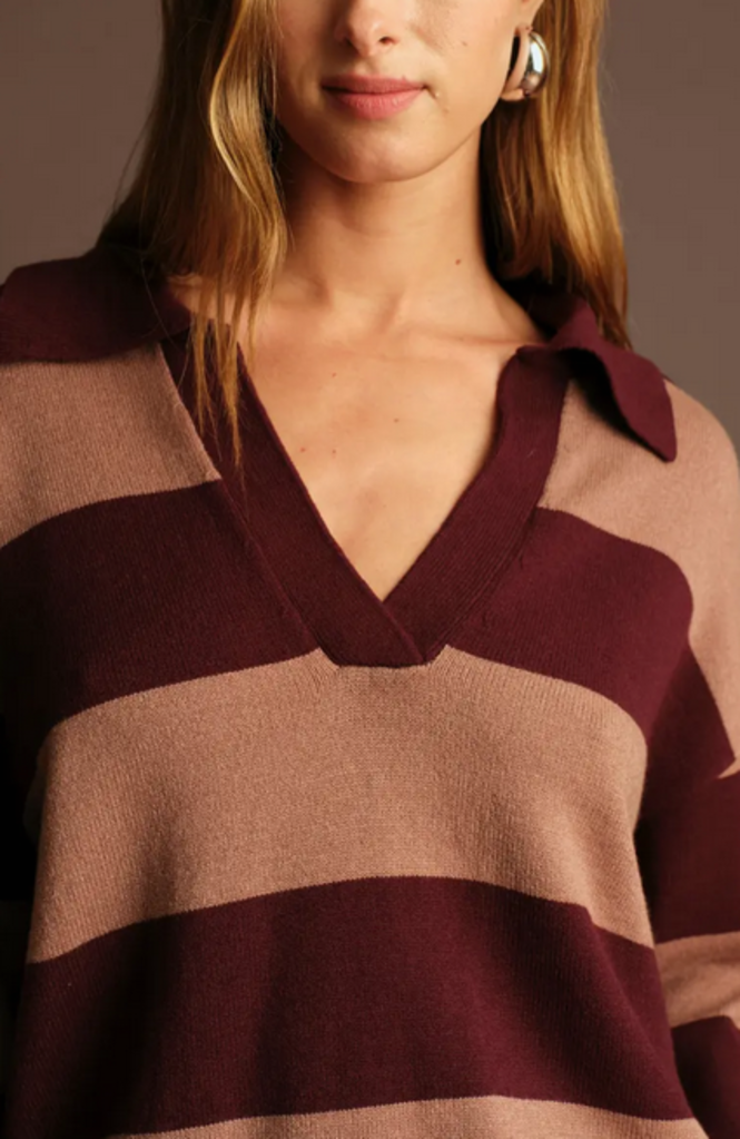 DELUC NICK POLO SWEATER