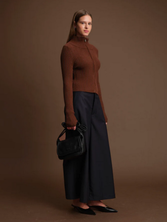 DELUC MATT ZIP UP CARDI