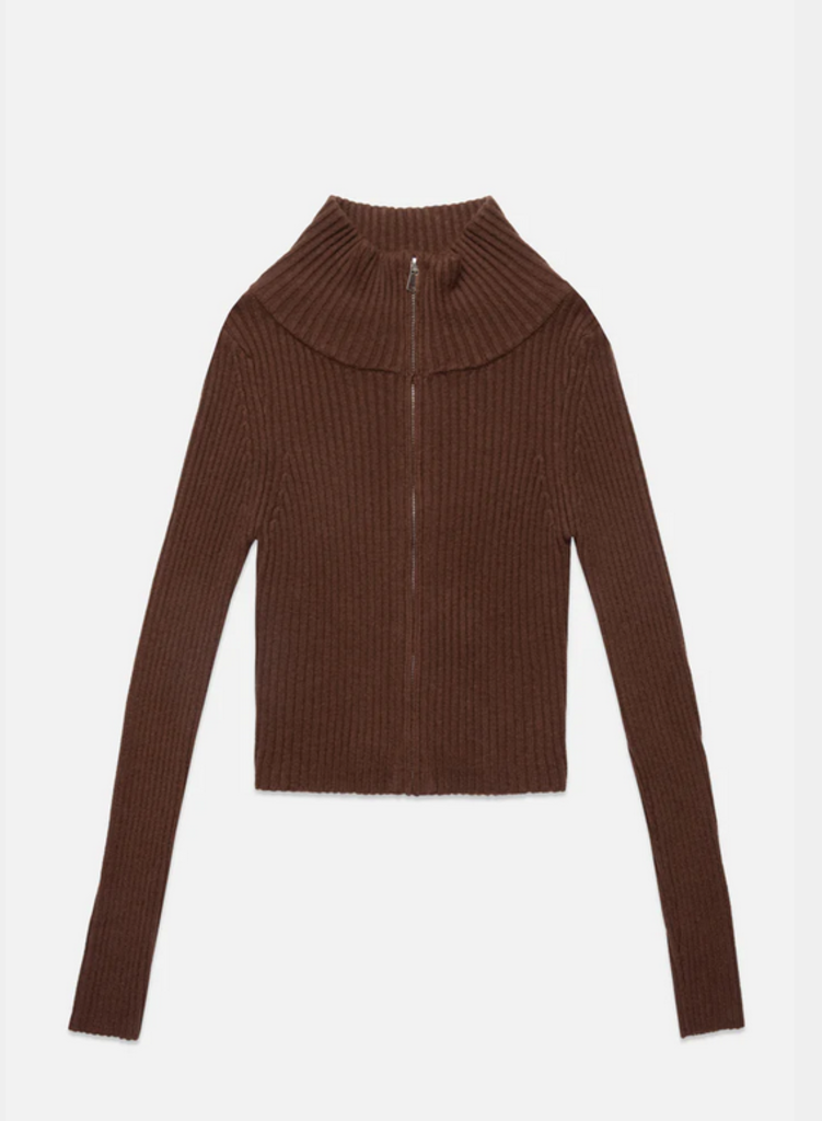 DELUC MATT ZIP UP CARDI