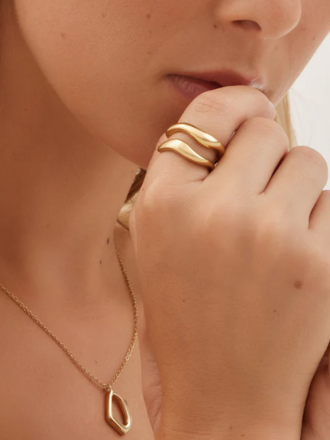 TWENTY COMPASS CURVES RING SET