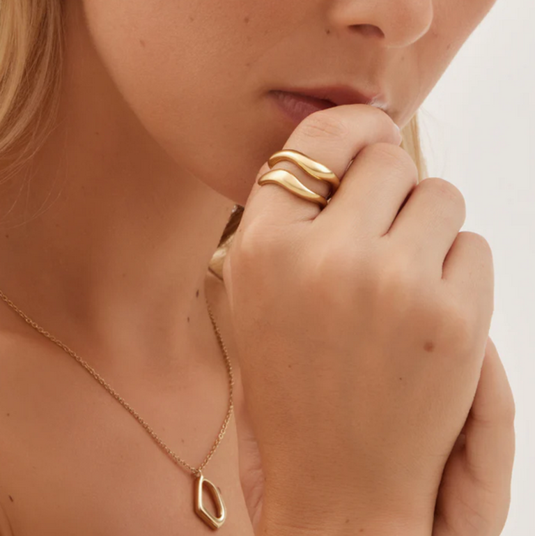 TWENTY COMPASS CURVES RING SET