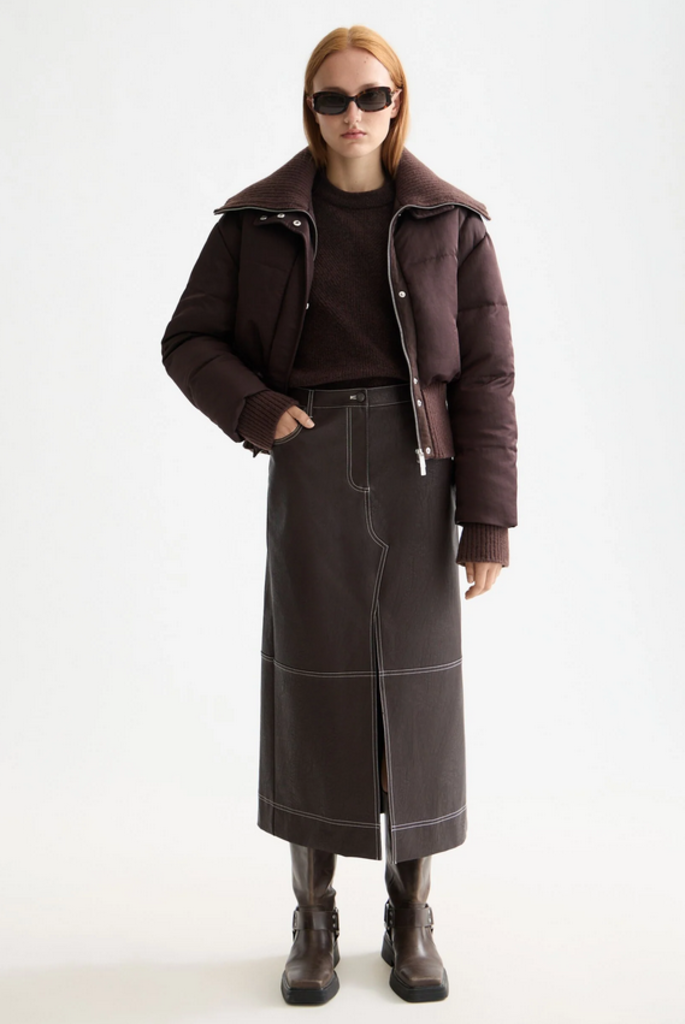 SCOTCH & SODA AVIATOR COLLAR PUFFER