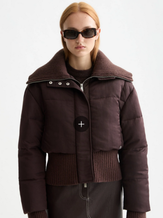 SCOTCH & SODA AVIATOR COLLAR PUFFER