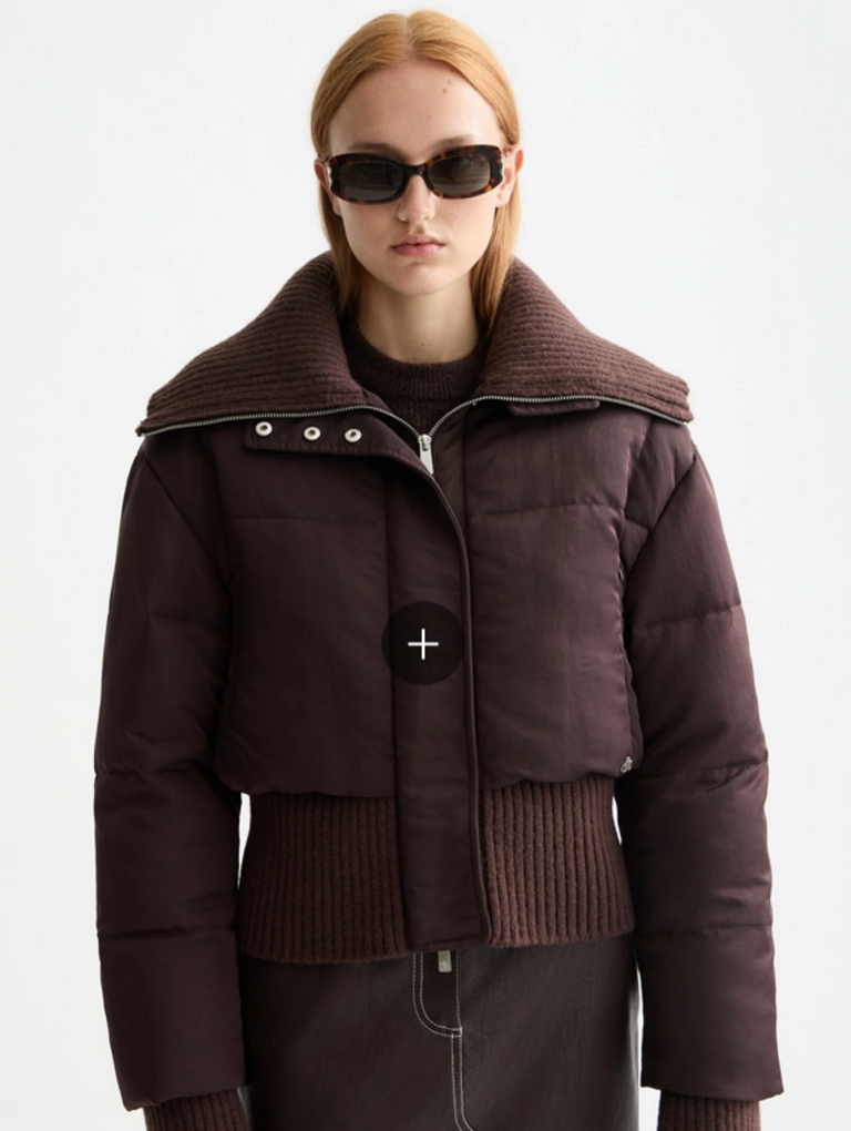 SCOTCH & SODA AVIATOR COLLAR PUFFER
