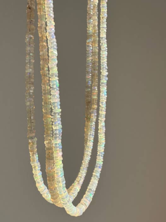 ANOKHI GREEN ETHIOPIAN BEADED OPAL NECKLACE
