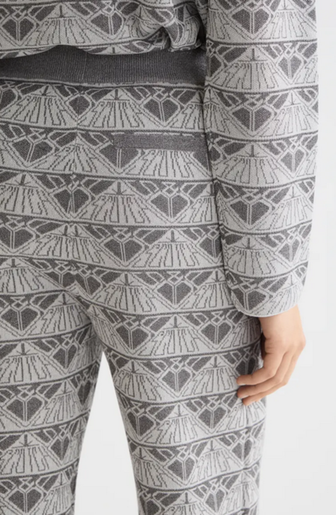 SCOTCH & SODA GUNMETAL JACQUARD TROUSER