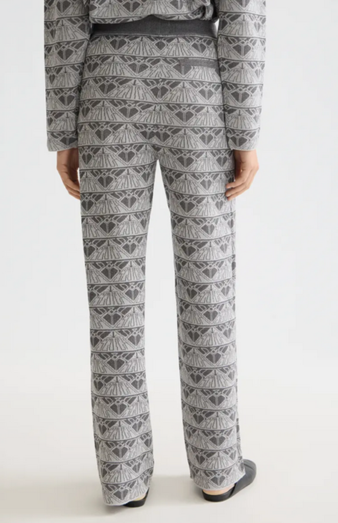 SCOTCH & SODA GUNMETAL JACQUARD TROUSER