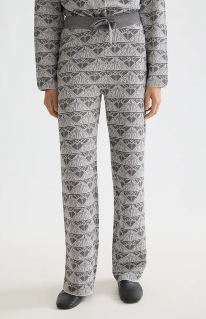 SCOTCH & SODA GUNMETAL JACQUARD TROUSER