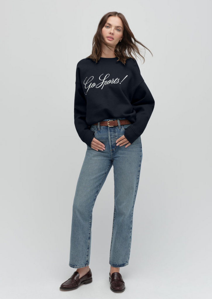 FAVORITE DAUGHTER THE GO SPORTS SCRIPT SWEATSHIRT