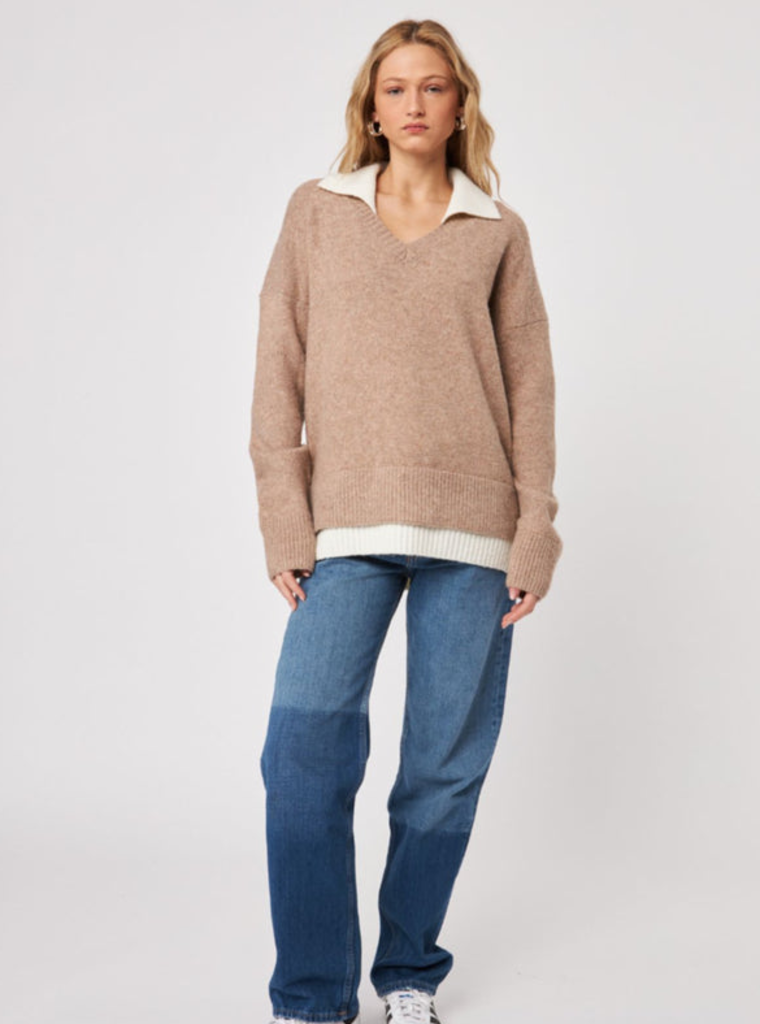 JOHN & JENN SAGE SWEATER