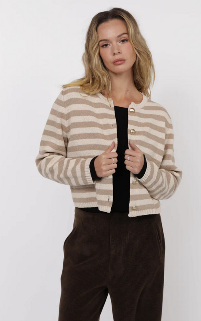 SAGE THE LABEL DAPHNE STRIPE CARDIGAN