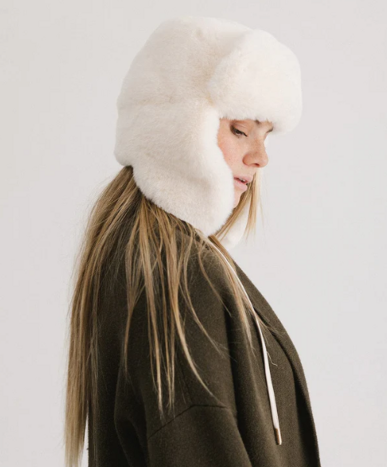 GIGI PIP LOGAN FAUX FUR TRAPPER HAT