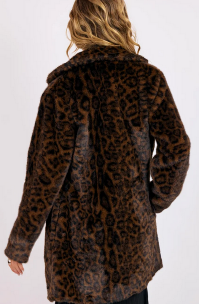 SAGE THE LABEL MARGOT LEO FAUX FUR COAT