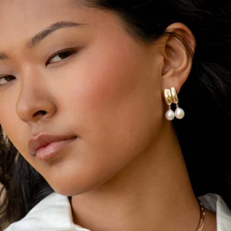 THATCH FRANKIE DOUBLE PEARL EARRING