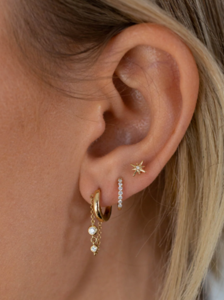 WHXTE ATELIER GREEK ASTERIA DIAMOND STUD