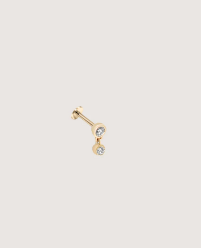 WHXTE ATELIER DIAMOND DROP STUD