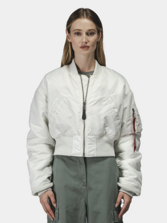ALPHA INDUSTRIES CROPPED MA-1 FLIGHT JACKET