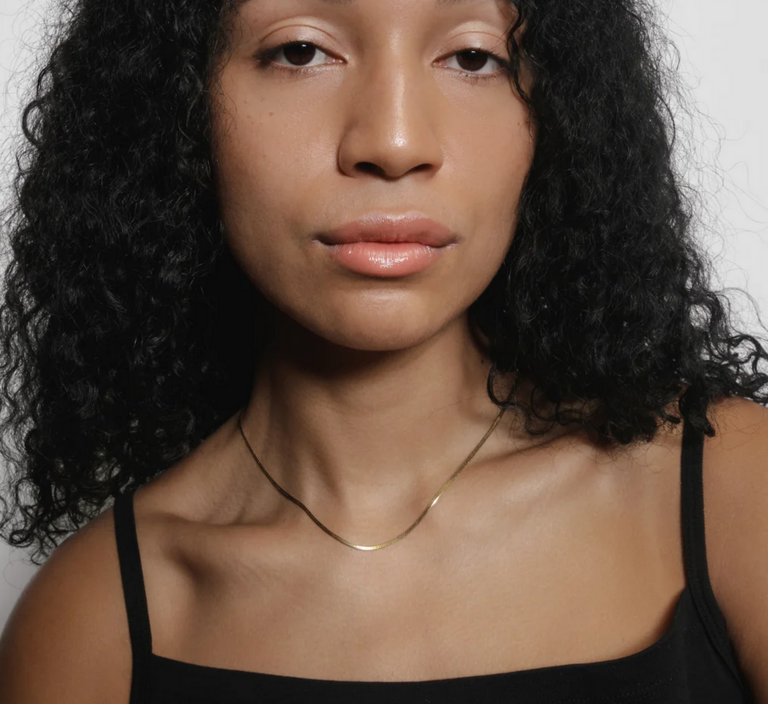 WOLF CIRCUS THIN HERRINGBONE NECKLACE