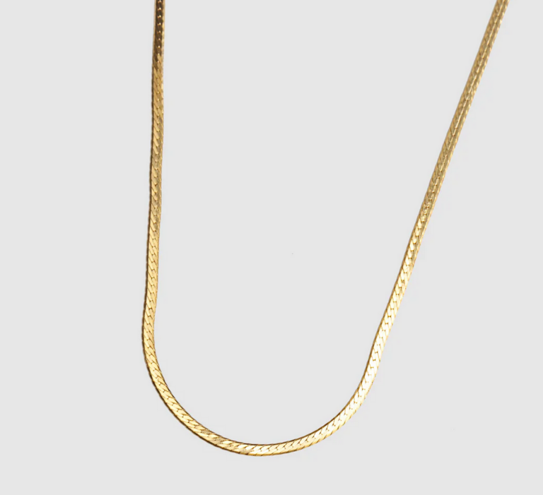 WOLF CIRCUS THIN HERRINGBONE NECKLACE