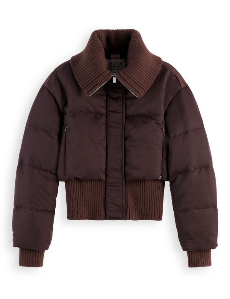 SCOTCH & SODA AVIATOR COLLAR PUFFER