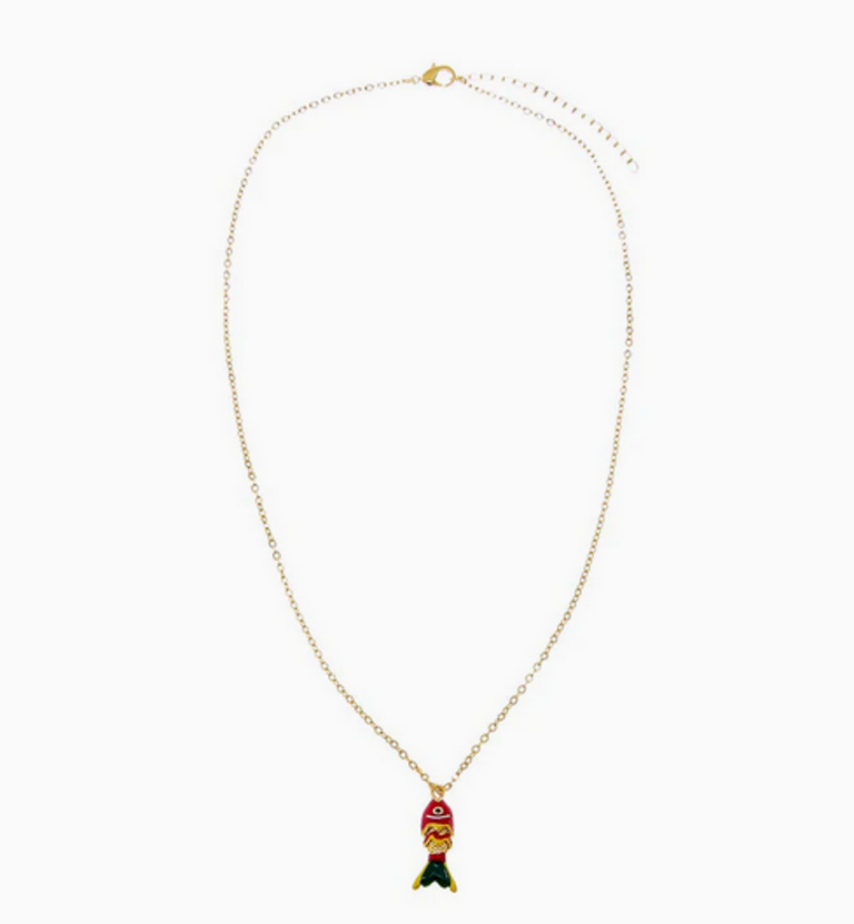 ADINA EDEN FISH PENDANT NECKLACE