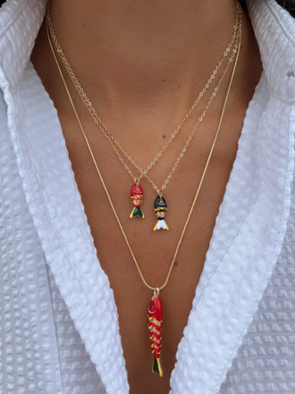 ADINA EDEN FISH PENDANT NECKLACE
