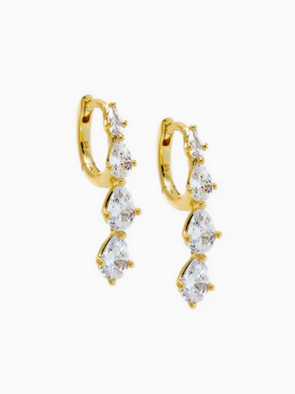 ADINA EDEN CASCADE HUGGIE EARRINGS