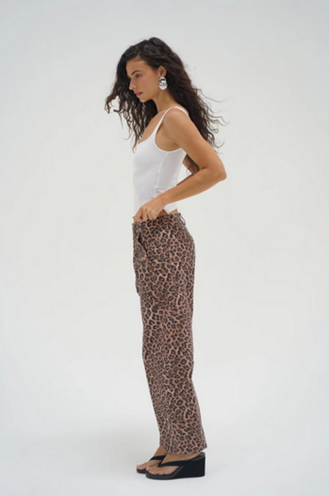 LNA CROSS CREEK LEOPARD PANT