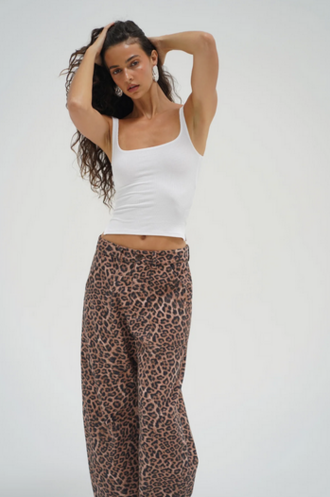 LNA CROSS CREEK LEOPARD PANT