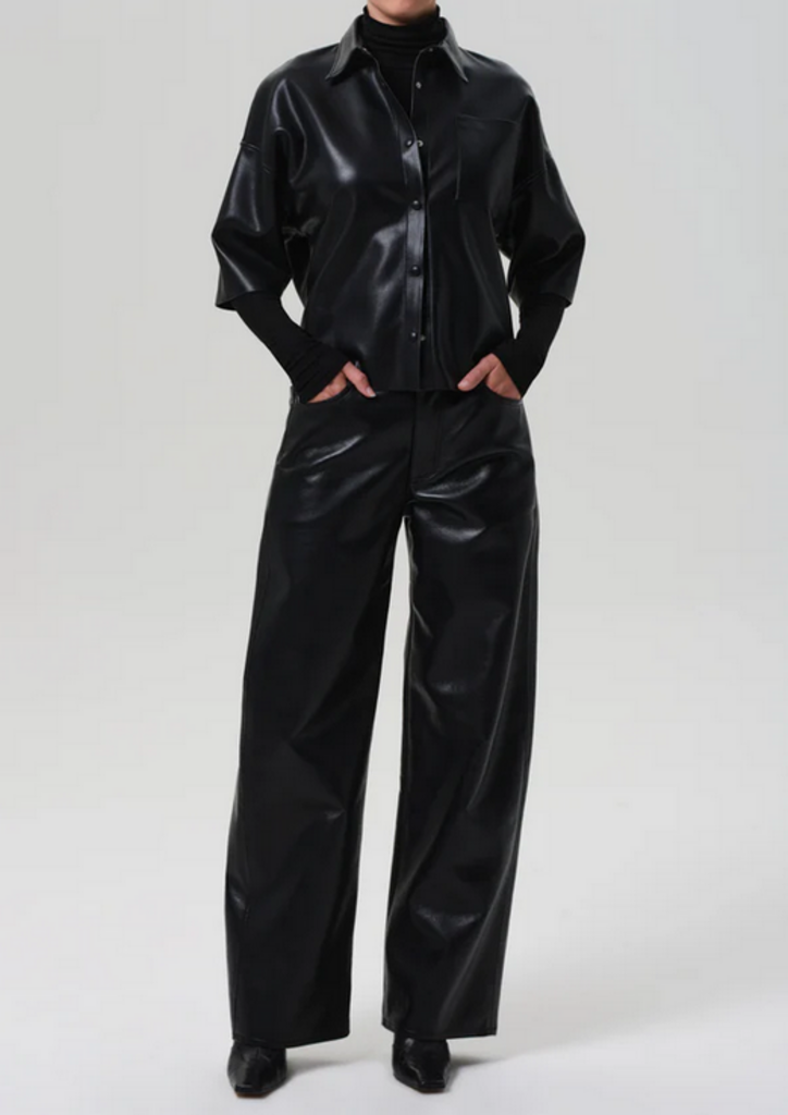 CITIZENS OF HUMANITY AYLA BAGGY RECYCLED LEATHER