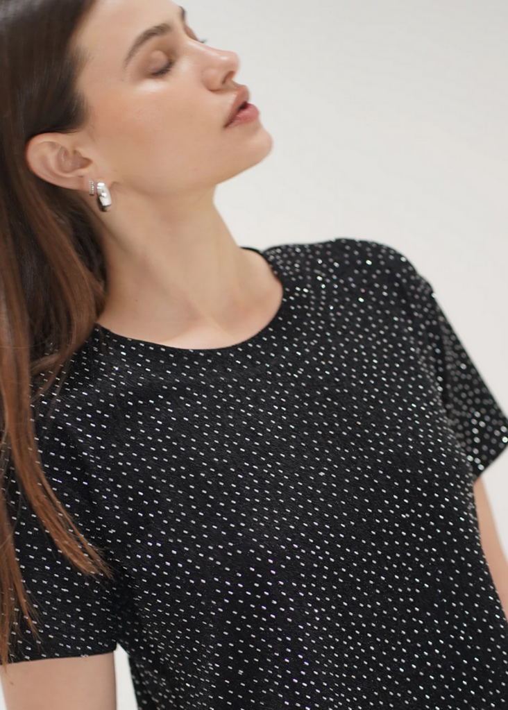 LNA BROOKLYN STUDDED TEE