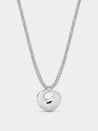 LUV AJ THE MERCURY DISC SPARKLE NECKLACE