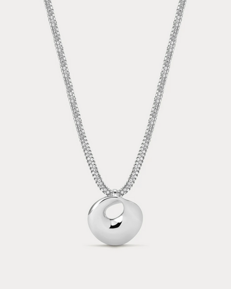 LUV AJ THE MERCURY DISC SPARKLE NECKLACE