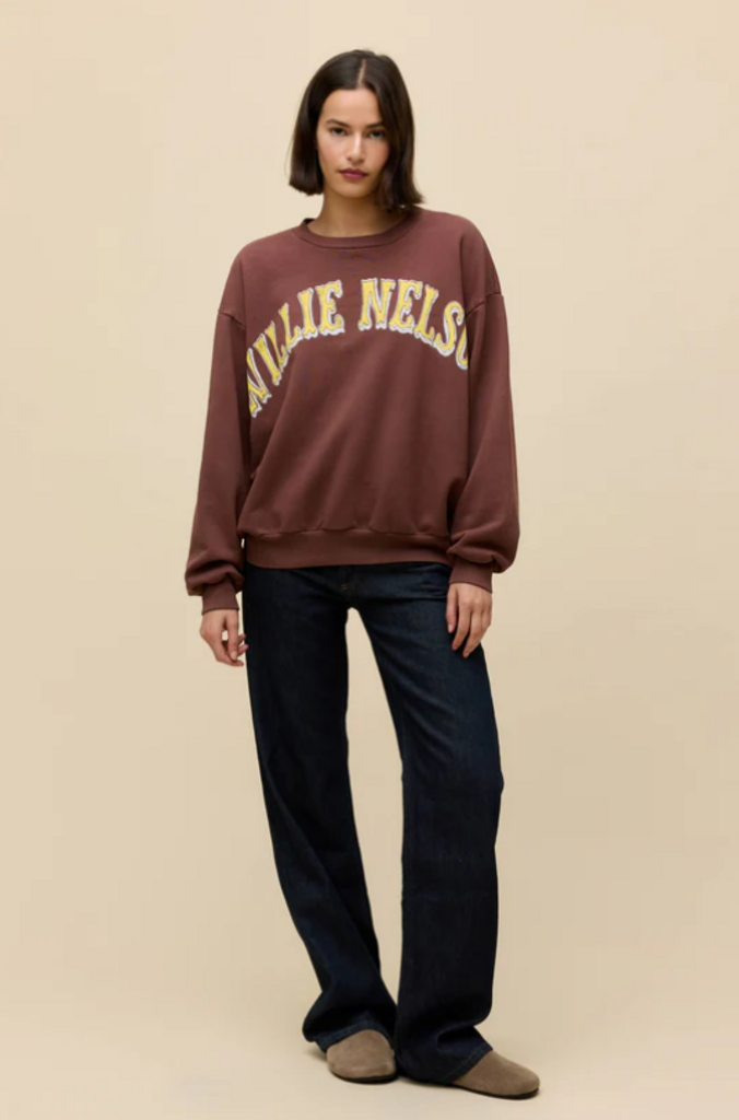 DAYDREAMER WILLIE NELSON OVERSIZED CREW