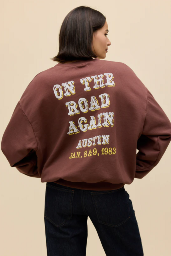 DAYDREAMER WILLIE NELSON OVERSIZED CREW