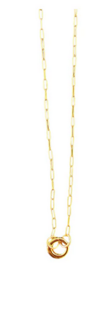 SHA PARLE PAPERCLIP CHAIN W/ CHARM HOLDER