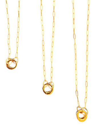 SHA PARLE PAPERCLIP CHAIN W/ CHARM HOLDER