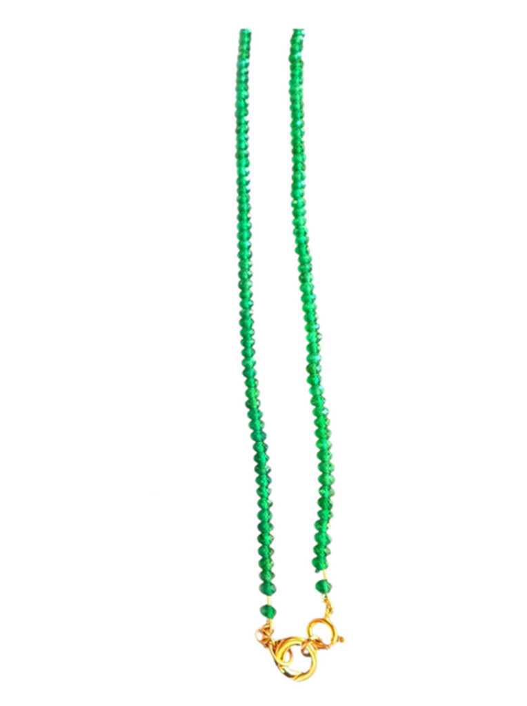SHA PARLE GEMSTONE CHAIN W/ CHARM HOLDER
