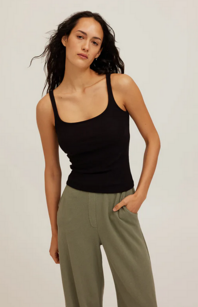 PROJECT SOCIAL T OLSEN SCOOP NECK RIB TANK