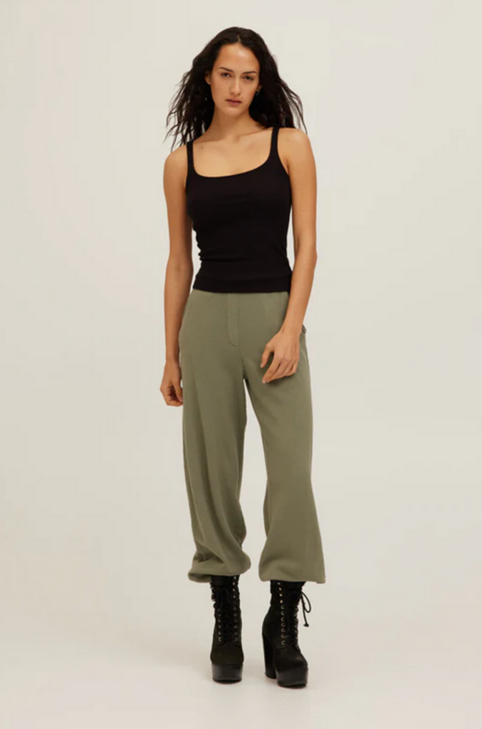 PROJECT SOCIAL T OLSEN SCOOP NECK RIB TANK