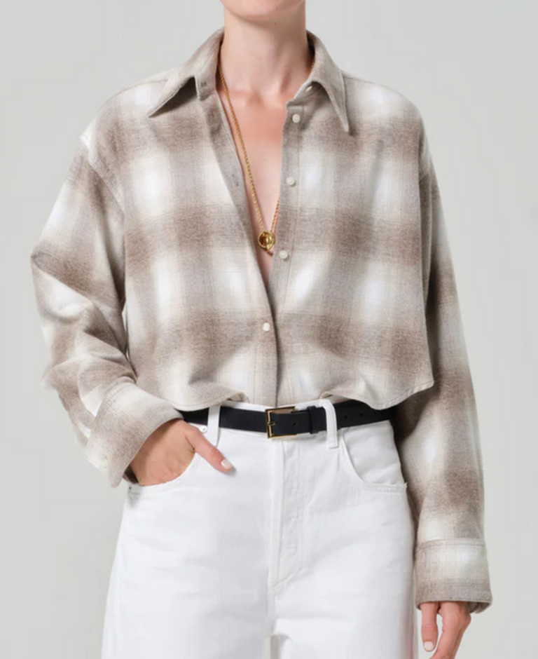 CITIZENS OF HUMANITY ANA CROPPED SHIRT