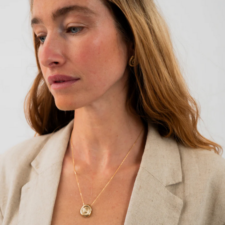 AMANDA HUNT SMALL COMPASS NECKLACE