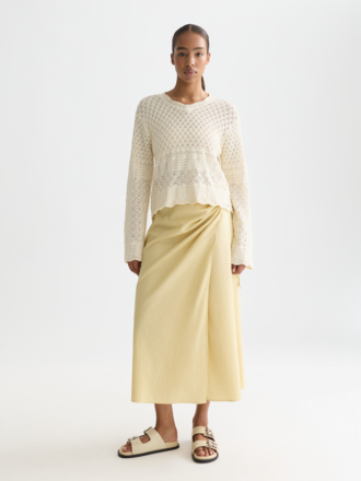 SCOTCH & SODA LINEN WRAP SKIRT