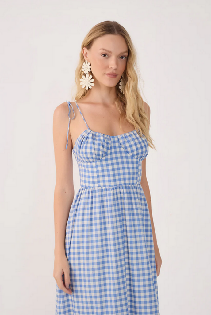 DRESS TO GINGHAM MAXI DRESS
