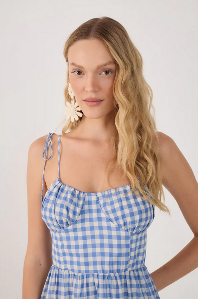 DRESS TO GINGHAM MAXI DRESS