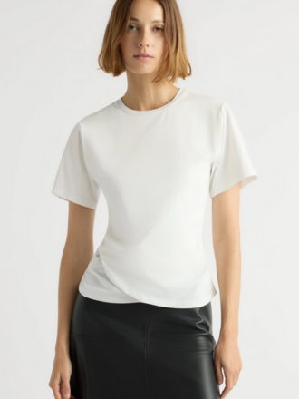 MODERN CITIZEN JANELLE FRONT WRAP JERSEY TEE