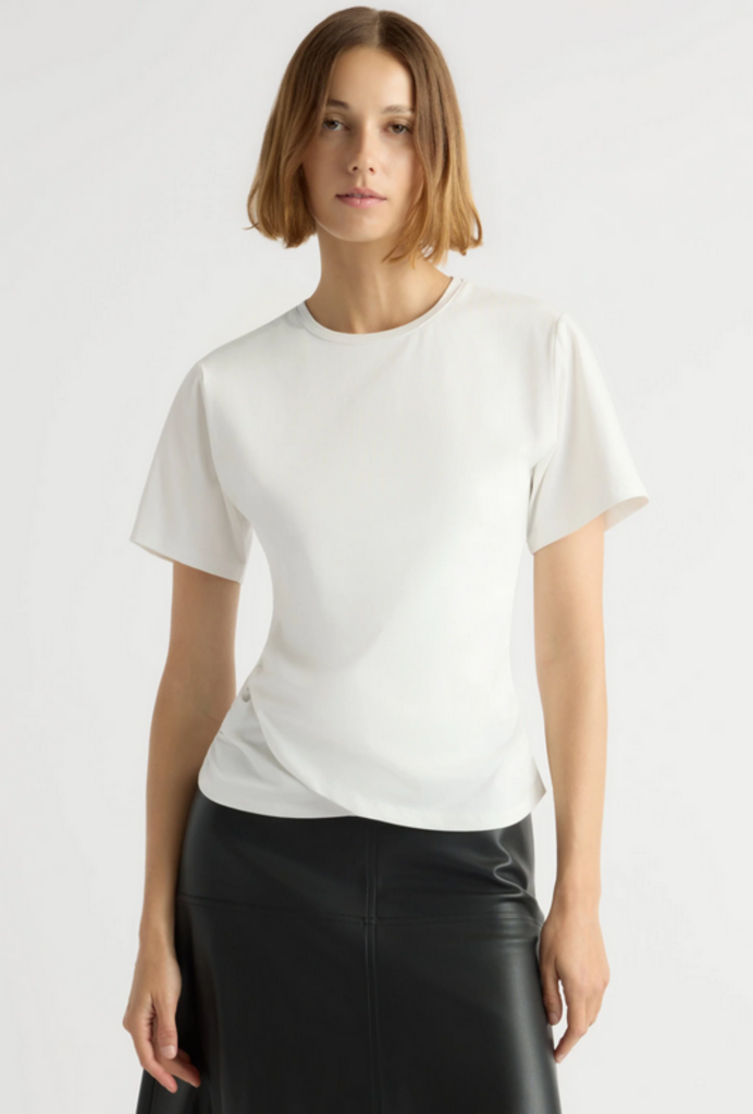 MODERN CITIZEN JANELLE FRONT WRAP JERSEY TEE