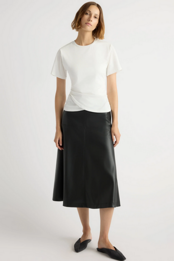 MODERN CITIZEN JANELLE FRONT WRAP JERSEY TEE